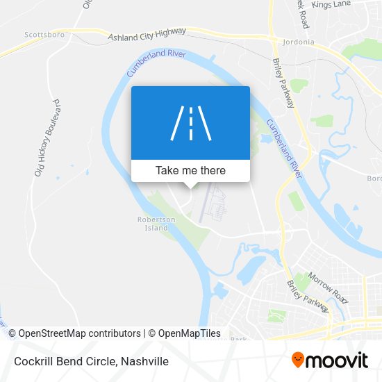 Mapa de Cockrill Bend Circle
