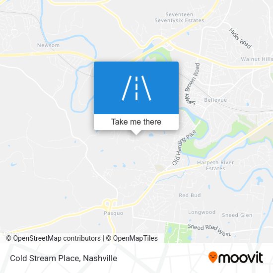 Cold Stream Place map