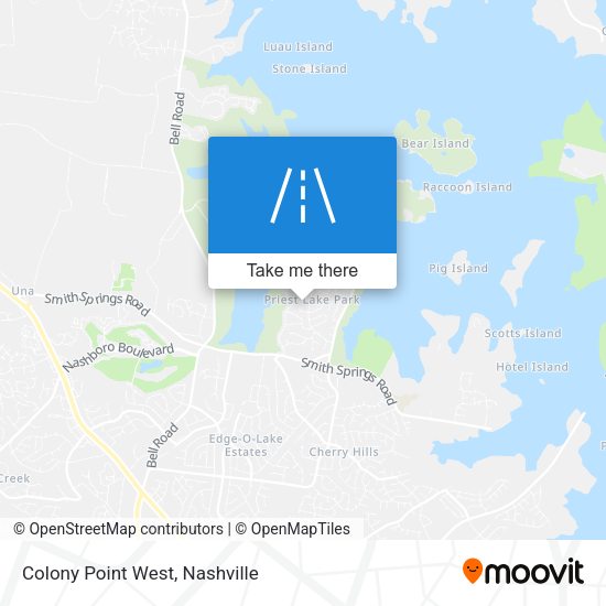 Colony Point West map