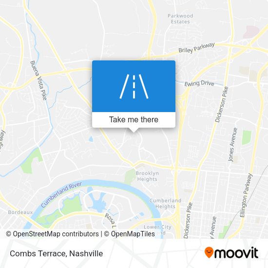 Mapa de Combs Terrace