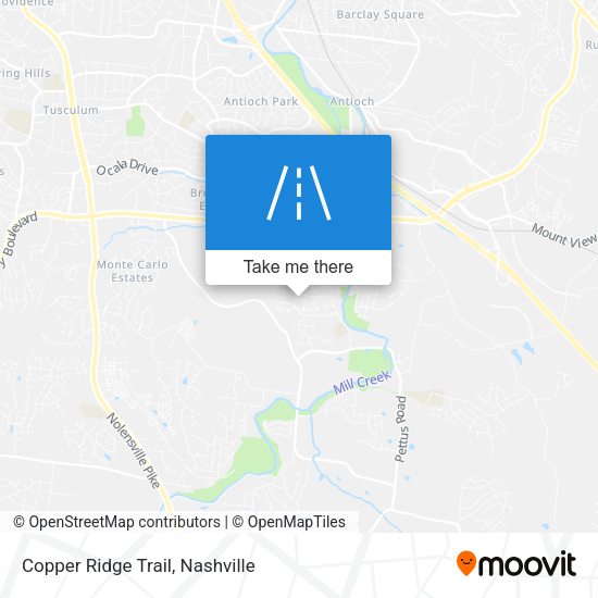 Copper Ridge Trail map