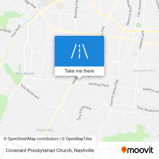 Mapa de Covenant Presbytarian Church
