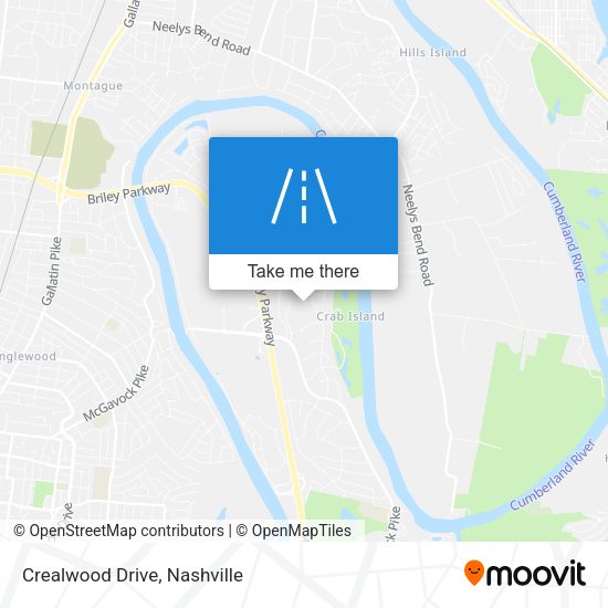 Mapa de Crealwood Drive