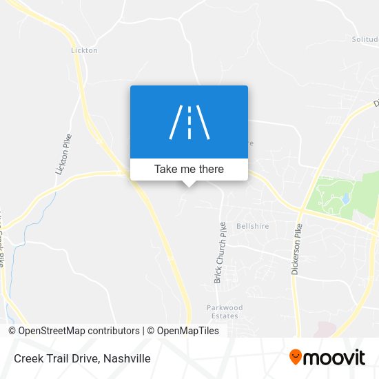 Creek Trail Drive map