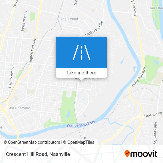 Crescent Hill Road map