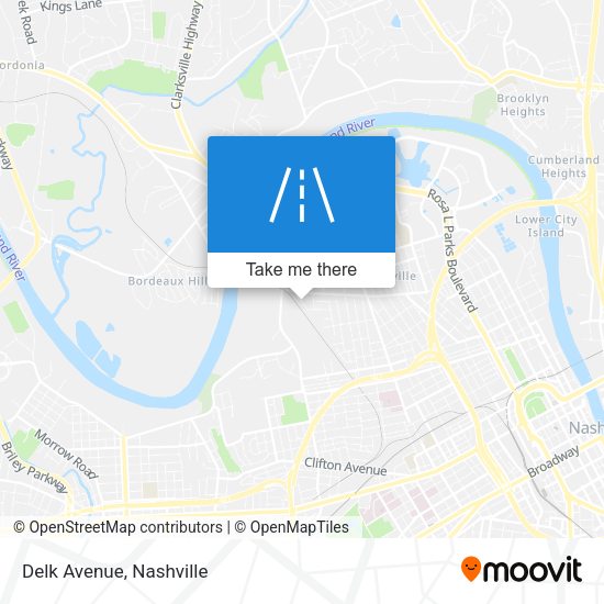 Mapa de Delk Avenue