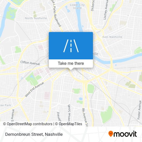 Demonbreun Street map