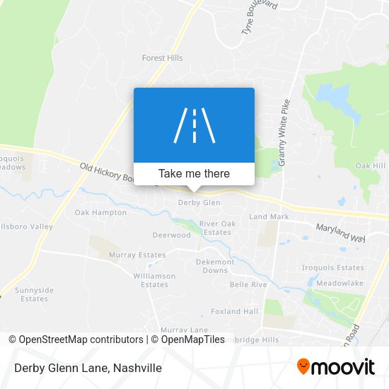 Derby Glenn Lane map