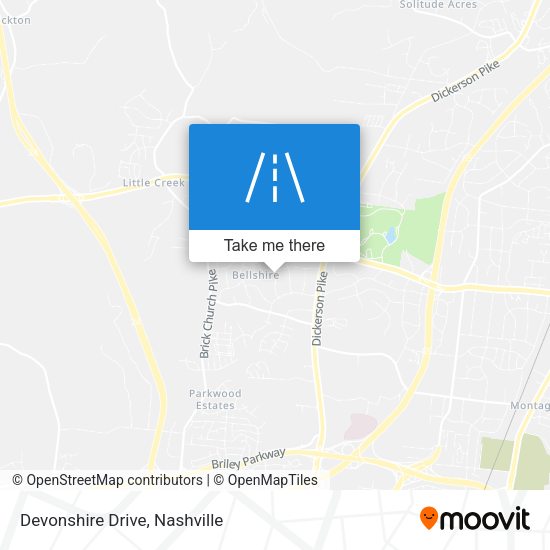 Devonshire Drive map