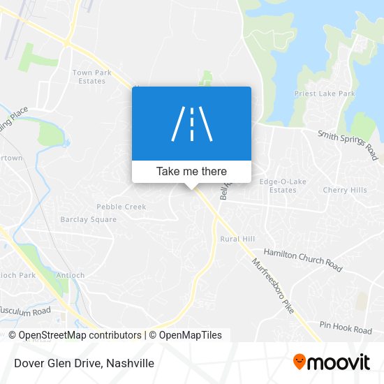 Dover Glen Drive map