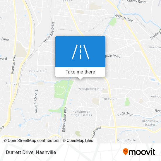Mapa de Durrett Drive