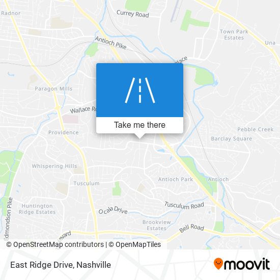 East Ridge Drive map