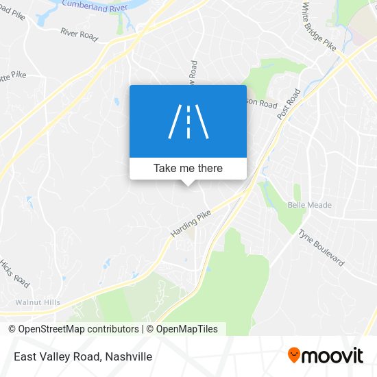 East Valley Road map