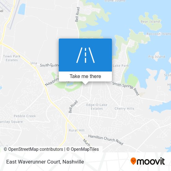 East Waverunner Court map