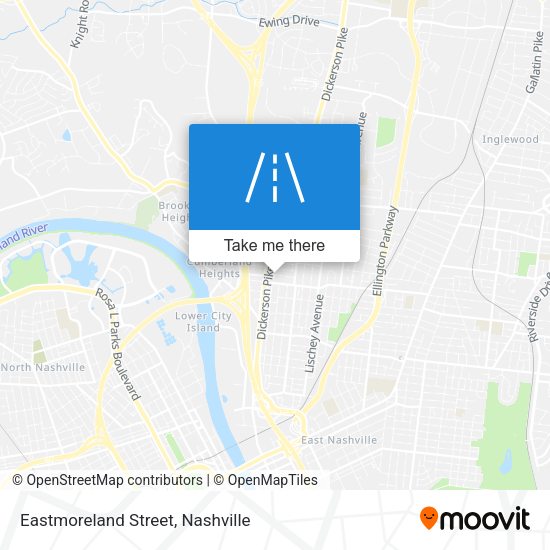 Mapa de Eastmoreland Street