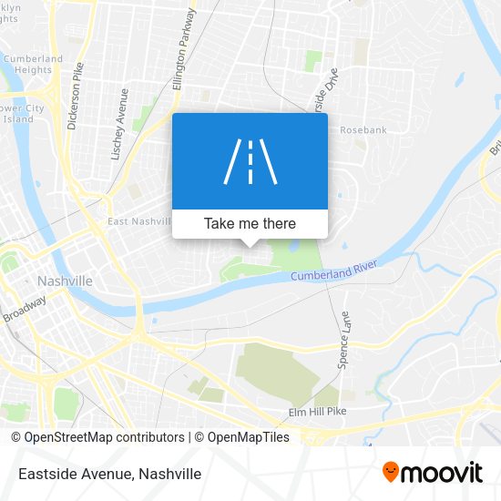 Mapa de Eastside Avenue