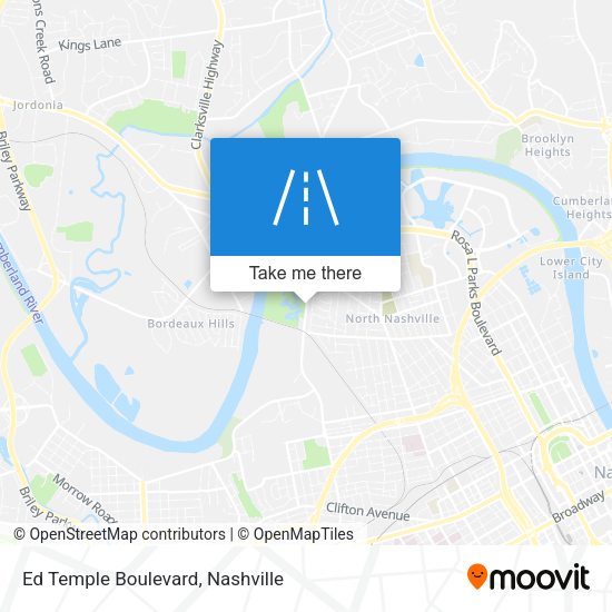 Mapa de Ed Temple Boulevard