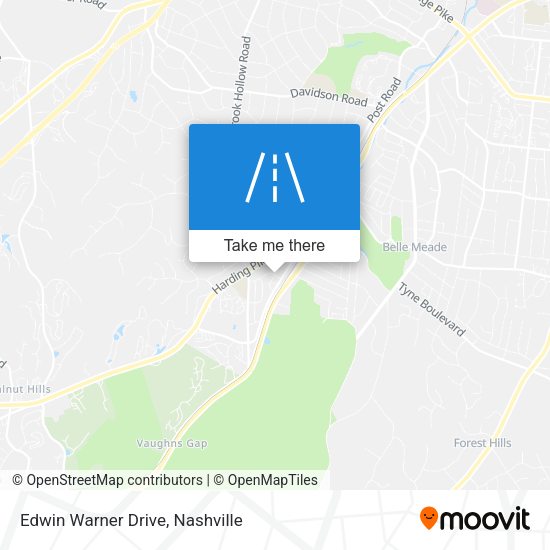 Edwin Warner Drive map