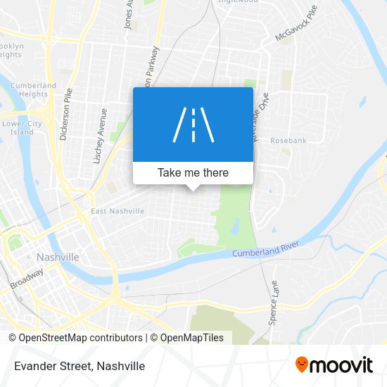 Mapa de Evander Street