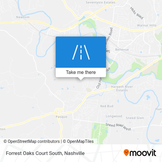 Mapa de Forrest Oaks Court South