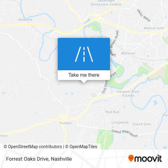 Forrest Oaks Drive map