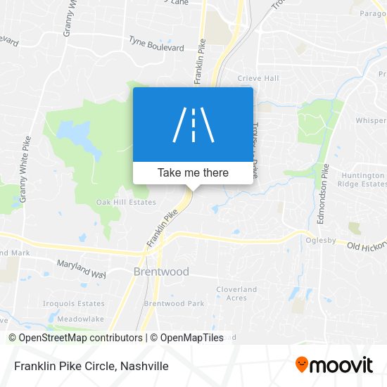 Mapa de Franklin Pike Circle