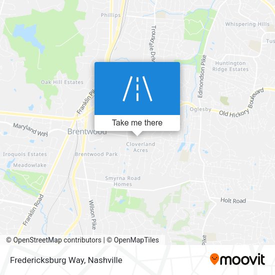 Mapa de Fredericksburg Way