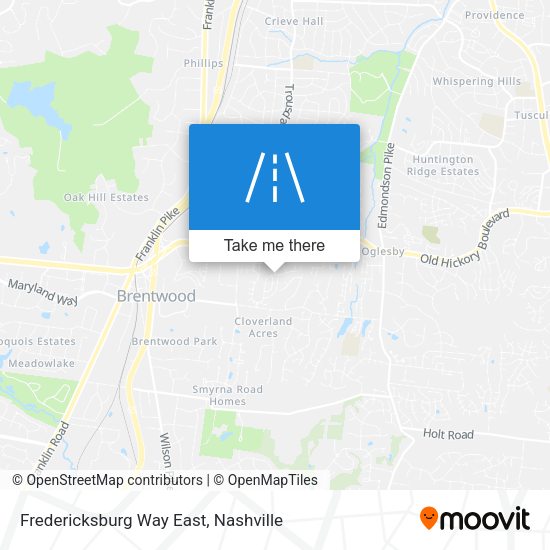 Fredericksburg Way East map