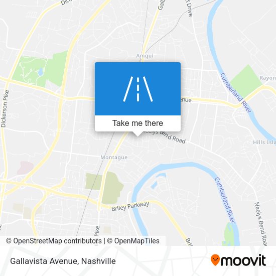 Gallavista Avenue map