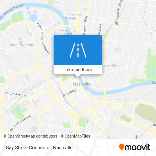 Gay Street Connector map