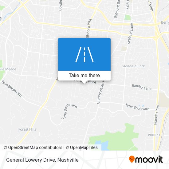 General Lowery Drive map