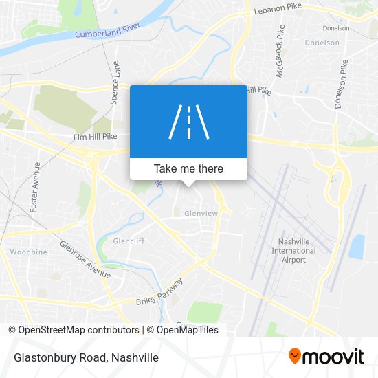 Glastonbury Road map