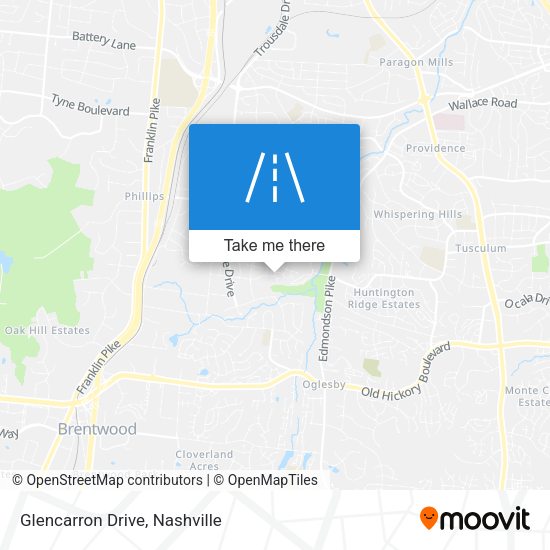 Mapa de Glencarron Drive