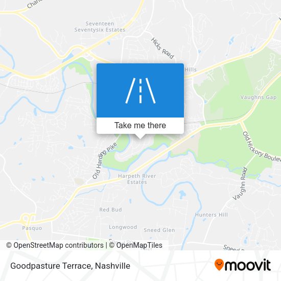 Goodpasture Terrace map