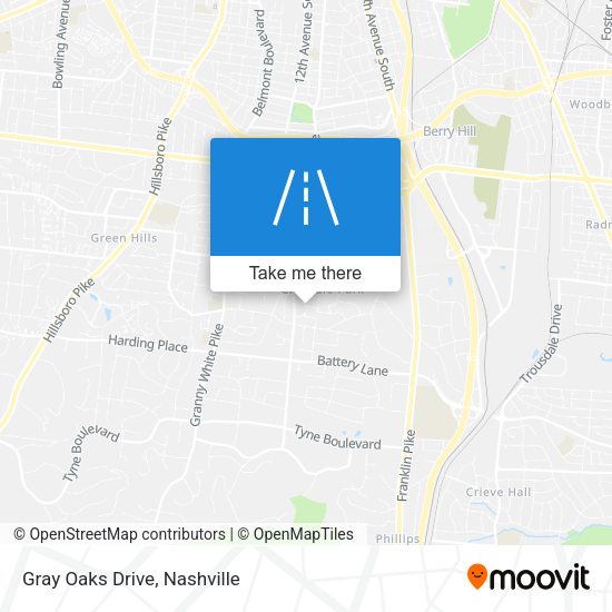 Gray Oaks Drive map