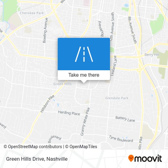 Mapa de Green Hills Drive
