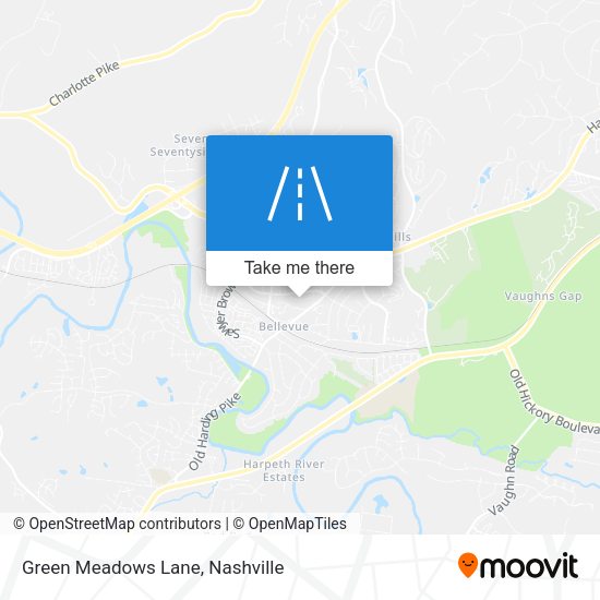 Green Meadows Lane map