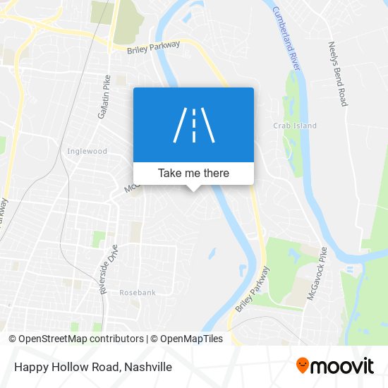 Mapa de Happy Hollow Road