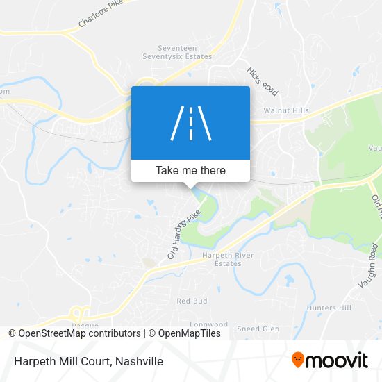 Mapa de Harpeth Mill Court