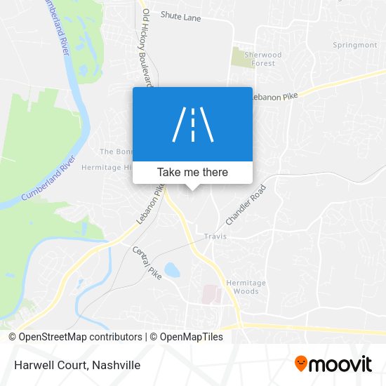 Mapa de Harwell Court