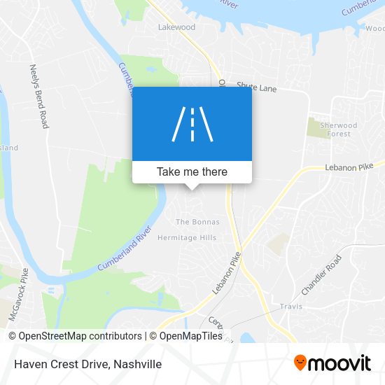 Haven Crest Drive map