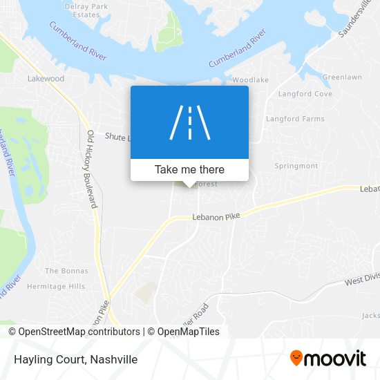 Mapa de Hayling Court