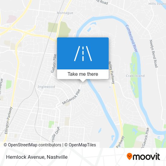 Mapa de Hemlock Avenue