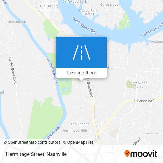 Hermitage Street map