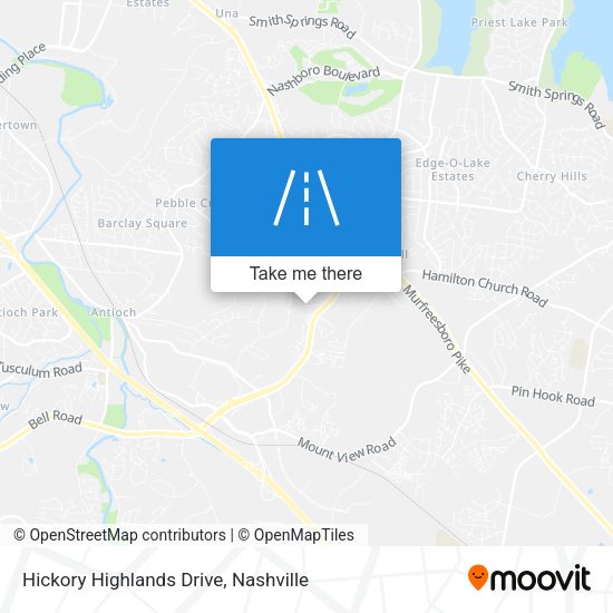 Hickory Highlands Drive map