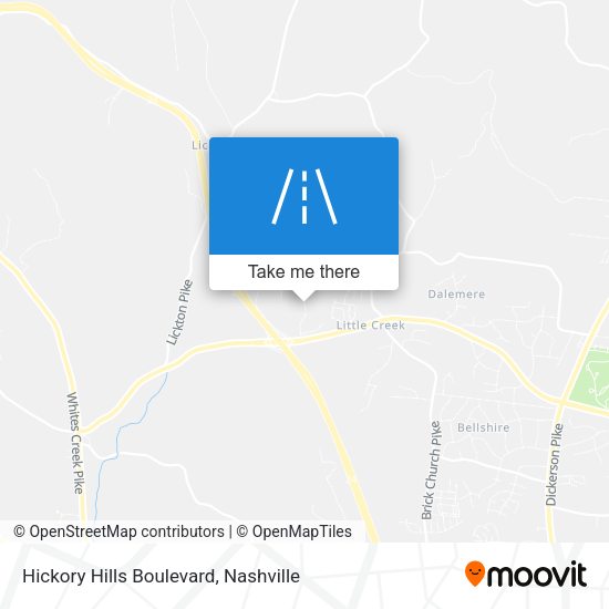 Hickory Hills Boulevard map