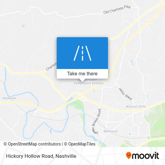 Hickory Hollow Road map