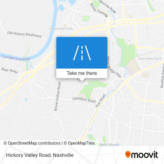 Hickory Valley Road map