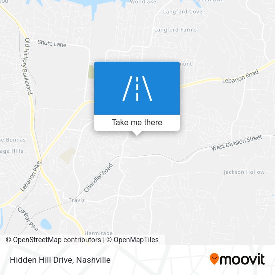 Hidden Hill Drive map