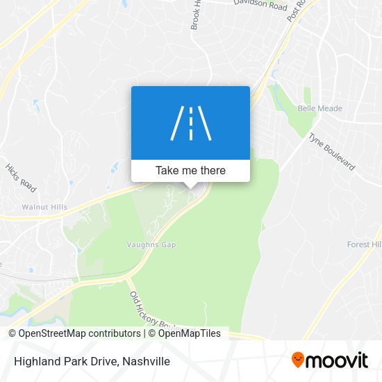 Highland Park Drive map